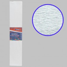 Креповая бумага KR110-8020 110%, белый 50*200см, основа20г/м2, общ.42г/м2