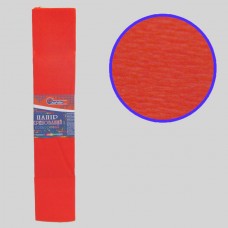 Креповая бумага KR110-8024 110%, тёмно-оранжевый 50*200см, основа20г/м2, общ.42г/м2