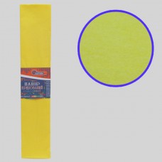 Креповая бумага KR55-8030 55%, жёлтый 50*200см, основа20г/м2, общ.31г/м2