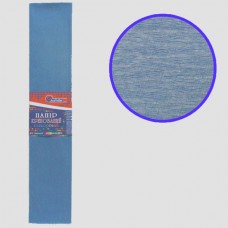 Креповая бумага KR55-8033 55%, серо-голубой 50*200см, основа20г/м2, общ.31г/м2
