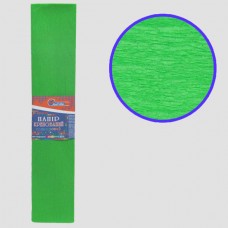 Креповая бумага KR110-8035 110%, светло-зелёный 50*200см, основа20г/м2, общ.42г/м2