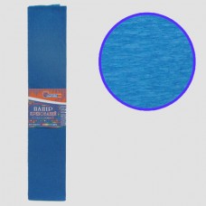 Креповая бумага KR110-8042 110%, синий 50*200см, основа20г/м2, общ.42г/м2
