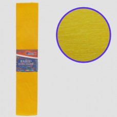 Креповая бумага KR35-8046 35%, темно-жёлтый 50*200см, основа20г/м2, общ.27г/м2