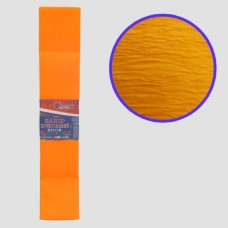 Креповая бумага KRFL-8091 30%, флюорисцентный оранжевый 50*200см, основа20г/м2, общ.31г/м2