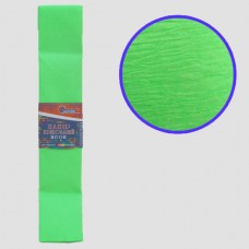 Креповая бумага KRFL-8093 30%, флюорисцентный зелёный 50*200см, основа20г/м2, общ.31г/м2