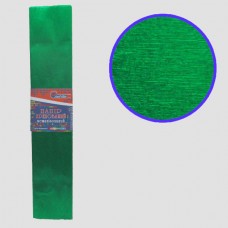Креповая бумага KRM-8063 30%, металлик зелёный 50*200см, основа60г/м2, общ.105г/м2