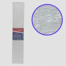 Креповая бумага KRPL-80101 30%, перламутровый белый 50*200см, основа20г/м2, общ.26г/м2