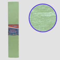 Креповая бумага KRPL-80102 30%, перламутровый зелёный 50*200см, основа20г/м2, общ.26г/м2