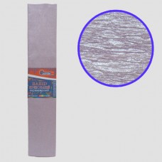 Креповая бумага KRPL-80105 30%, перламутровый сиреневый 50*200см, основа20г/м2, общ.26г/м2