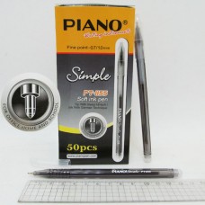 Ручка шариковая масляная "Piano" "Simple" PT-1155 черная