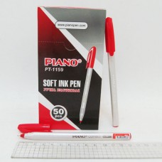 Ручка шариковая масляная "Piano" "Correct" PT-1159, 0,7мм, красная, трехгранный корпус