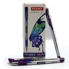 Ручка шариковая масляная "Piano" "Classic" РT-195-C, фиолетовая, с грипом, упаковка 12 штук