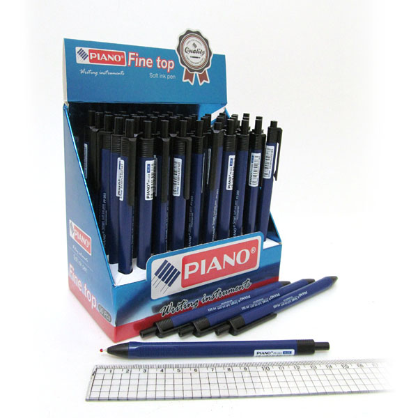 Ручка шариковая масляная автомат "Piano" "Smart soft" PT-203 0,7мм, синяя