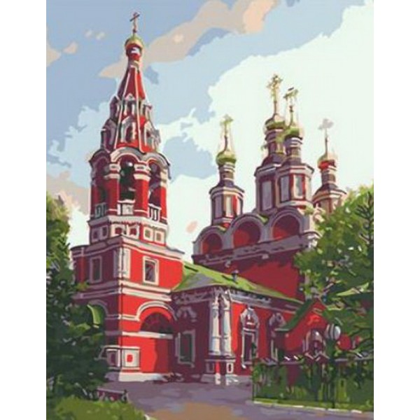 Раскраска по номера 40*50см J.Otten RA5059_O Церковь OPP холст на раме с краск.кисти