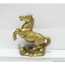Фигурка керамическая 14531 Лошадь золотая с монетами