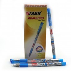 Ручка шариковая масляная Wiser Walto 0,7мм с грипом синяя