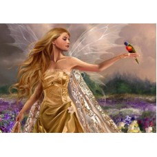 Раскраска по номера 40*50см J.Otten Y5853_O Девушка-ангел OPP холст на раме с краск.кисти