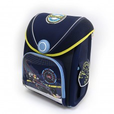 Рюкзак-коробка детский YP143002 Гонка, магнитный замок EasyLock 4 отдела, ортопедическая спина,  37х28х16см