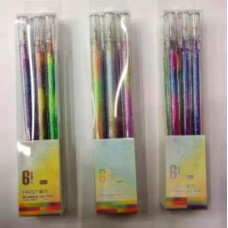 Ручки гель. многоцветн. ZF-5009 Радуга PVC 1шт/этик