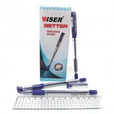 Ручка шариковая масляная Wiser Better 0,7мм с грипом фиолетовая