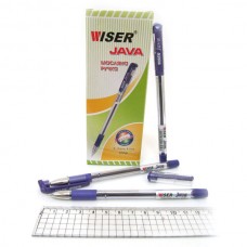Ручка шариковая масляная Wiser Java 0,7мм c грипом фиолетовая